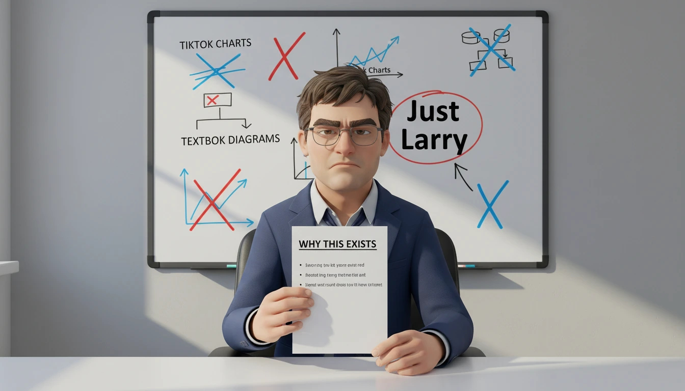 Larry the Bear interviewing you — Why This Exists
