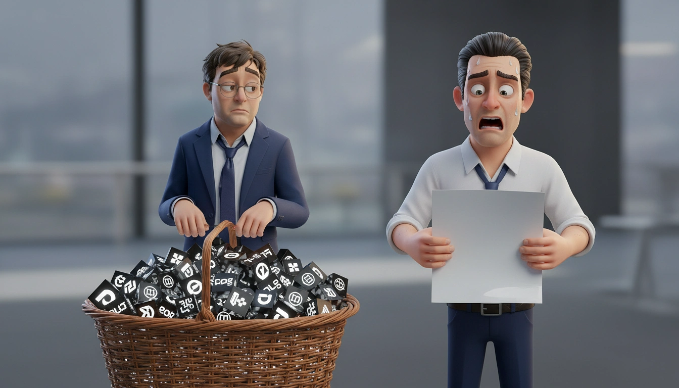 Larry the Bear comparing individual stocks to a balanced ETF portfolio