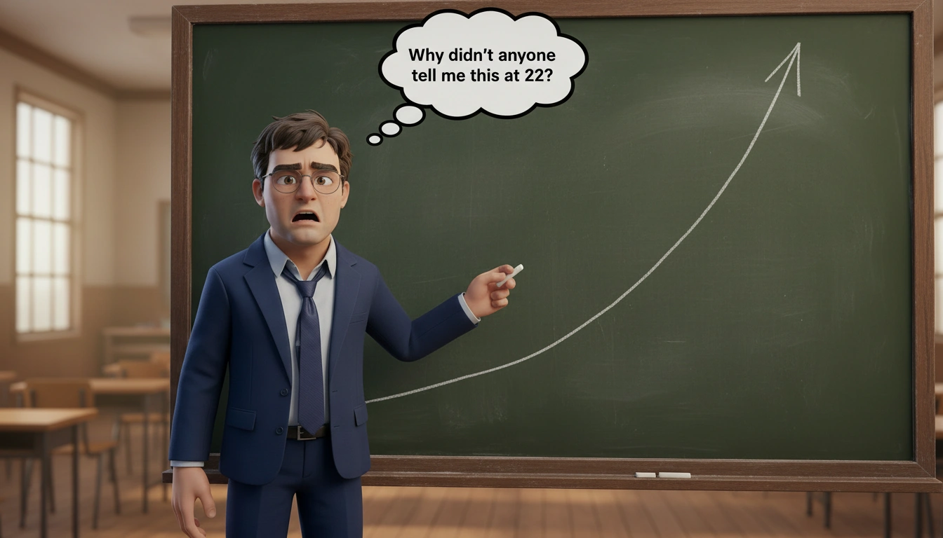 Larry setting up a monthly DCA calendar on his calculator