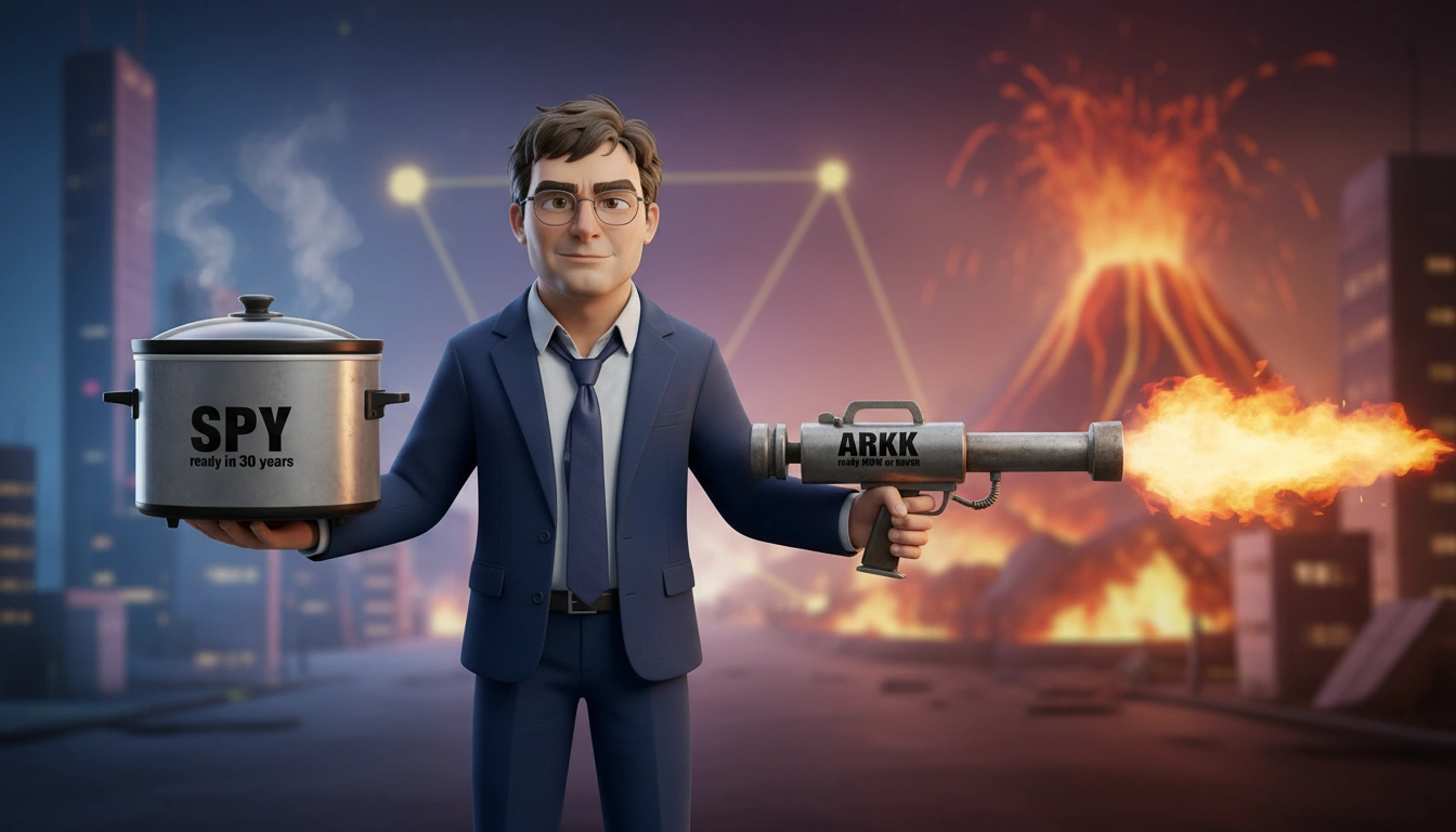 Larry porovnává SPY vs ARKK